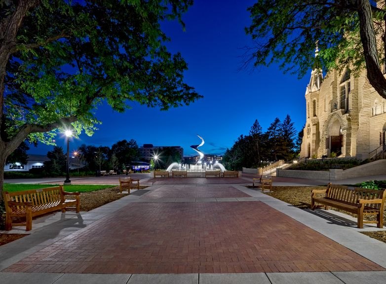 Creighton Plaza Fountain Omaha