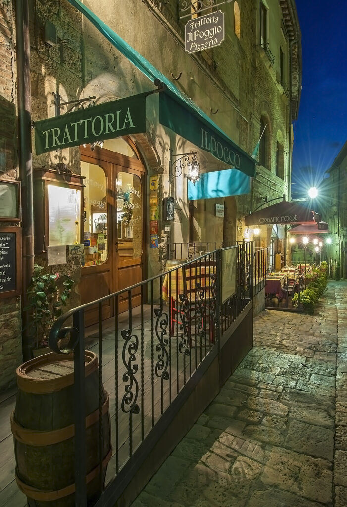 Trattoria Exterior Volterra Tuscany